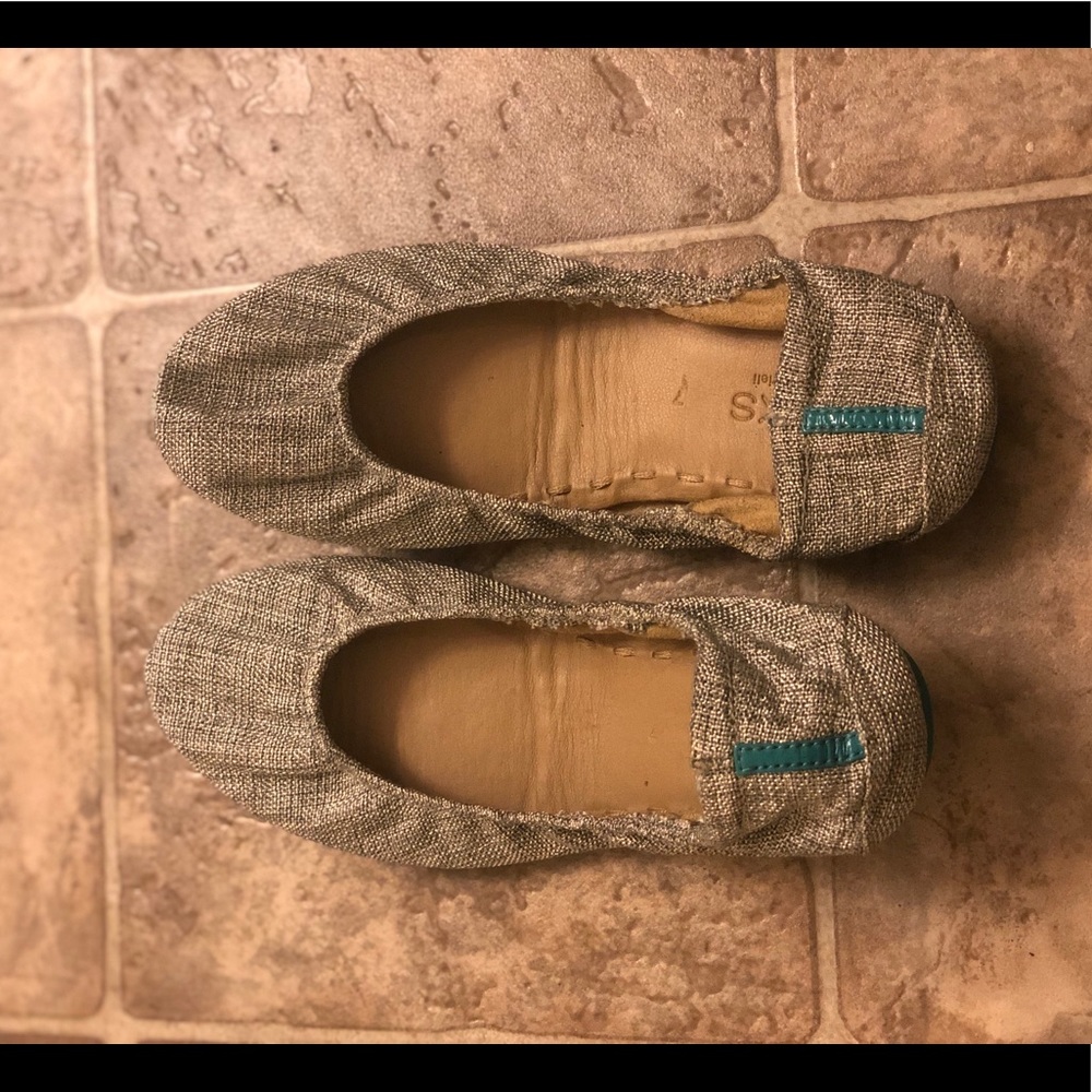 Tieks Silver Flats